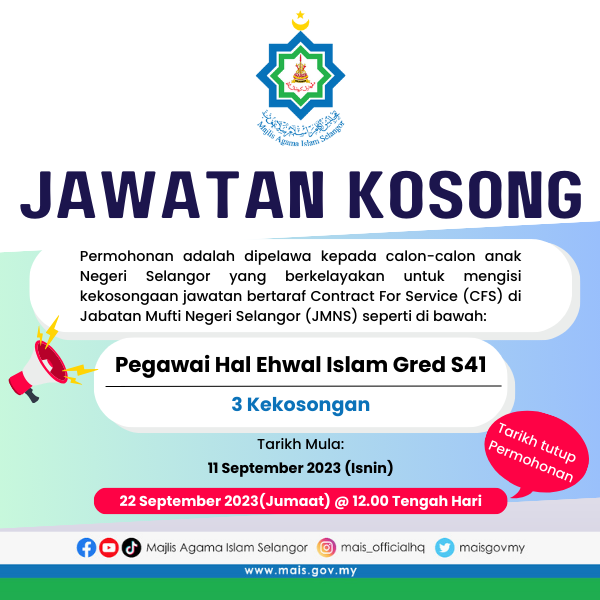 POSTER JAWATAN KOSONG MUFTI 1