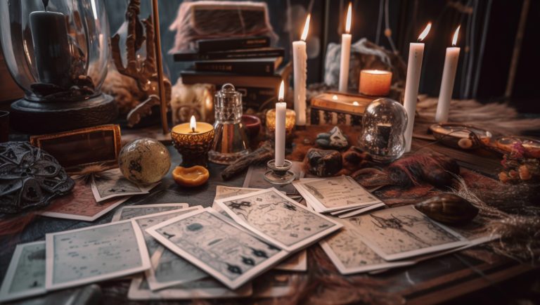 divination fortune telling created with generative ai technology
